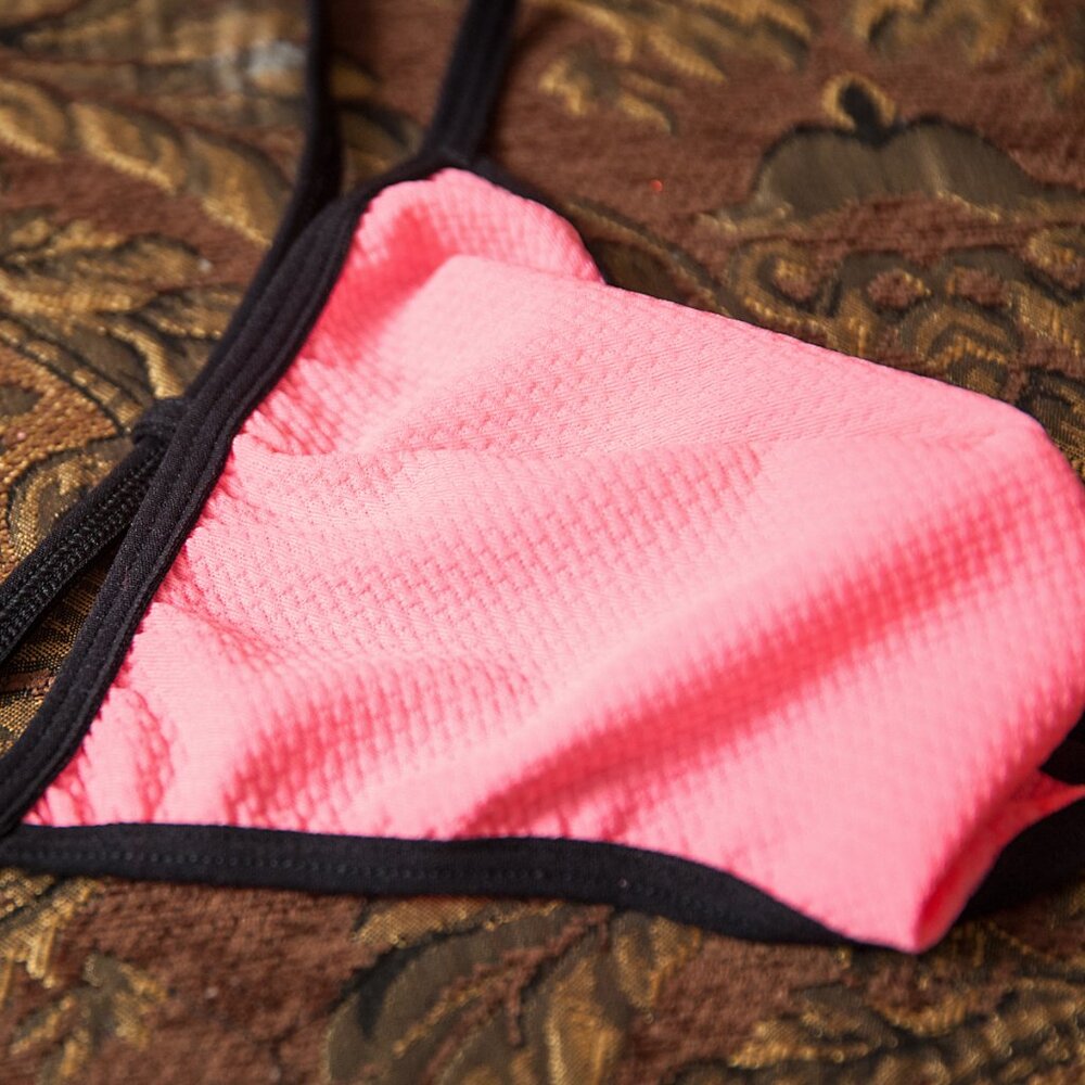 Mens HotPink Color Gstring Handmade - Picture 4 of 5